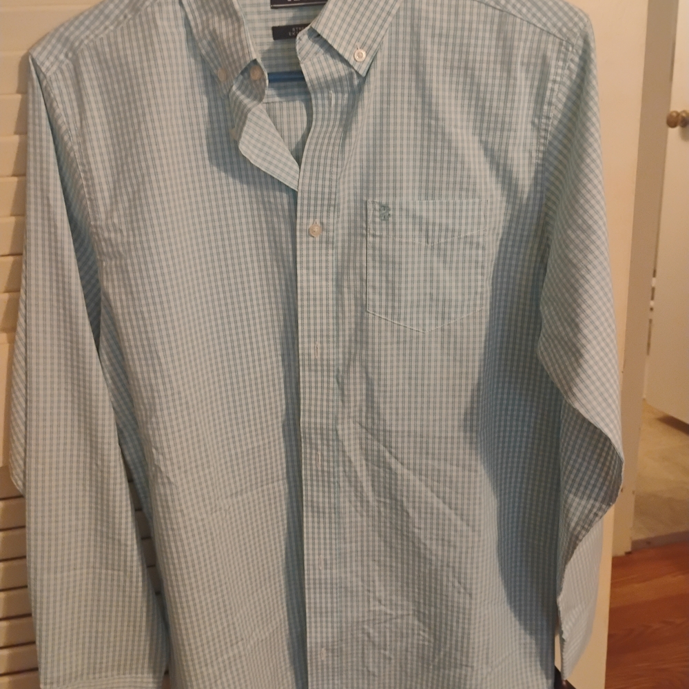 Men's Blue Checkered Shirt